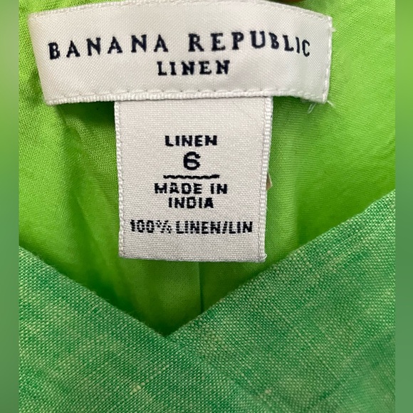 Asymmetrical hem spaghetti strap midi linen dress - Picture 4 of 6